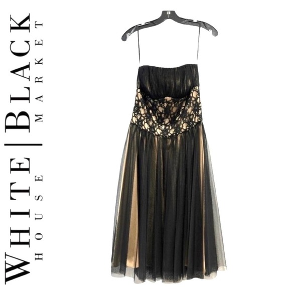 Dress Exposed White Black (S/M)